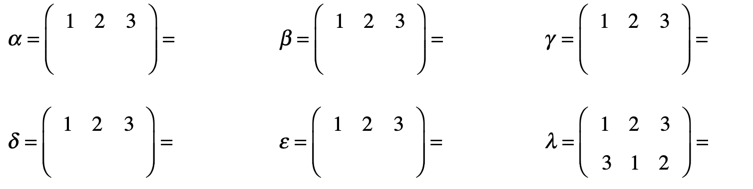 Responses from array to cycle notation